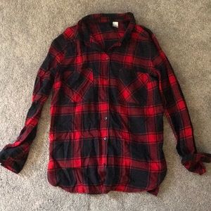 Plaid H&M button up